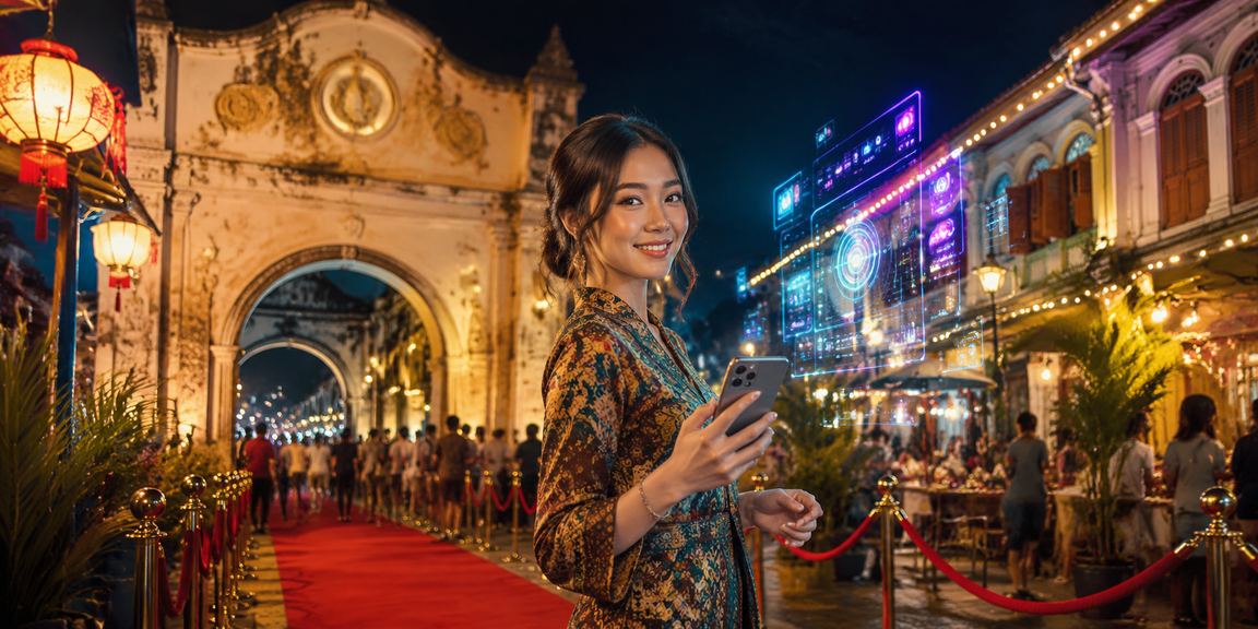 A player from Kota Bharu using a smartphone to access 10150's mobile casino and popular games